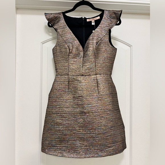 NWT Anthropologie Hutch Jessie Metallic Midi Dress - Picture 5 of 16